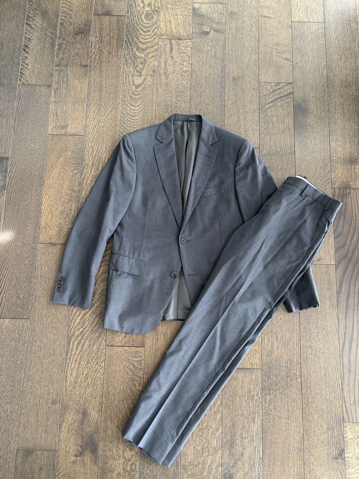 Pal Zileri Pal Zileri Blue/Grey Suit Size 38R - 1 Thumbnail