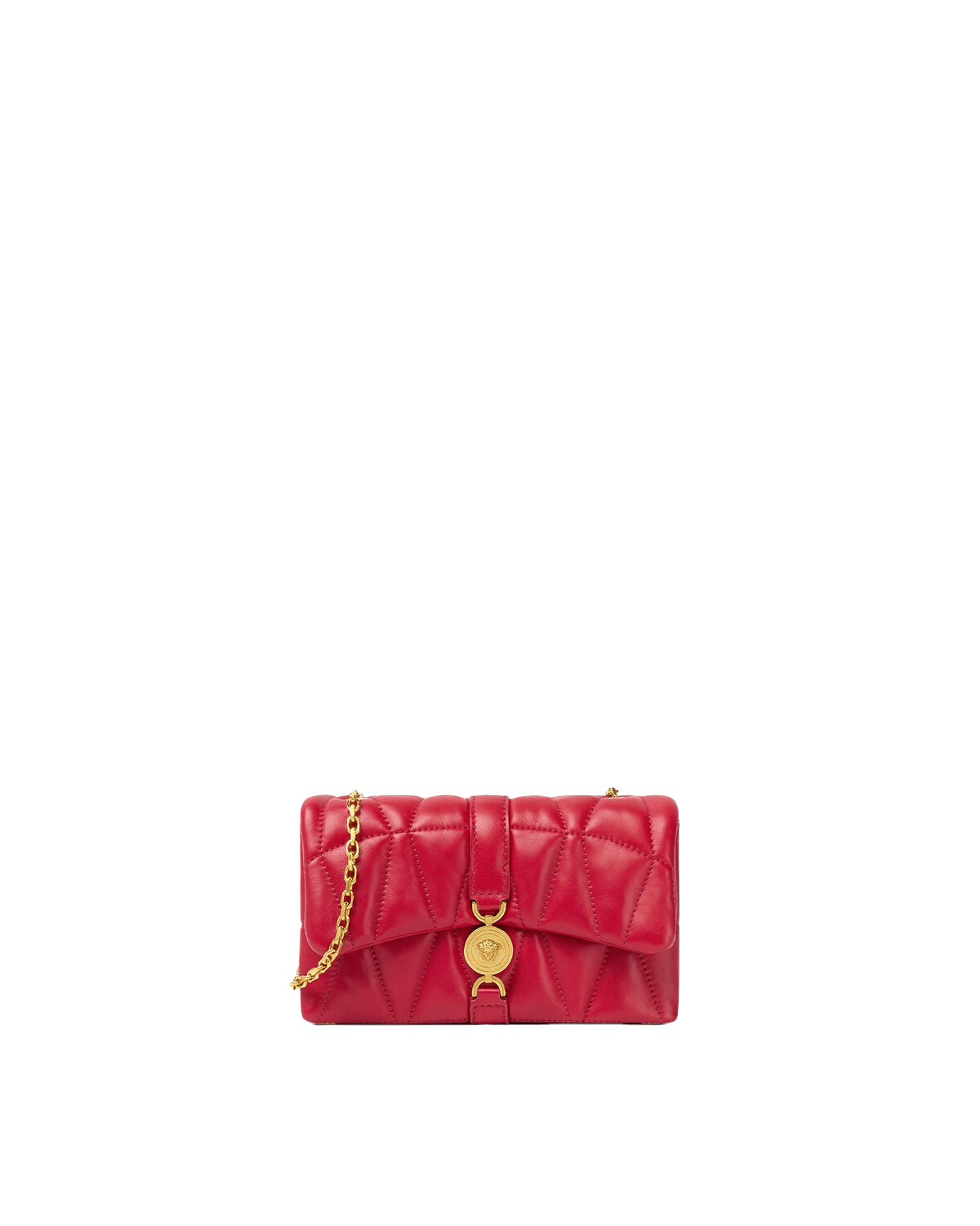 Versace VERSACE Kleio Mini Red Quilted Leather Shoulder Bag Size ONE SIZE - 1 Thumbnail