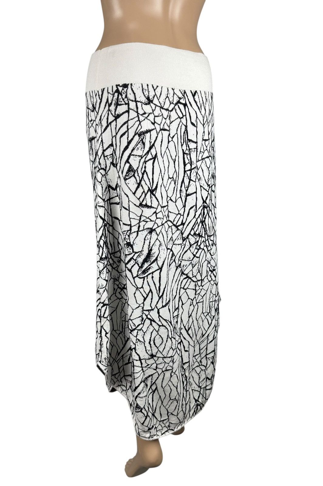 Sarah Pacini Sarah Pacini Maxi Knit Skirt Cotton-Viscose Avant Garde Size 30" / US 8 / IT 44 - 5 Thumbnail