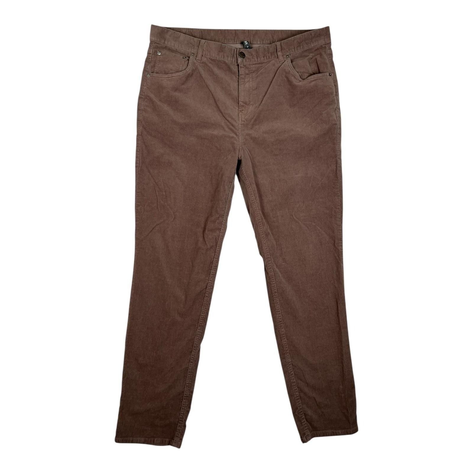 Vuori Vuori Pants Mens 38x30 Brown Corduroy Chino Stretch Straight Size US 38 / EU 54 - 1 Thumbnail