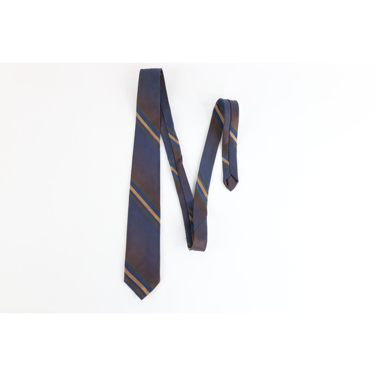 Vintage Vintage 60s 70s Rockabilly Striped Skinny Neck Tie Size ONE SIZE - 2 Thumbnail