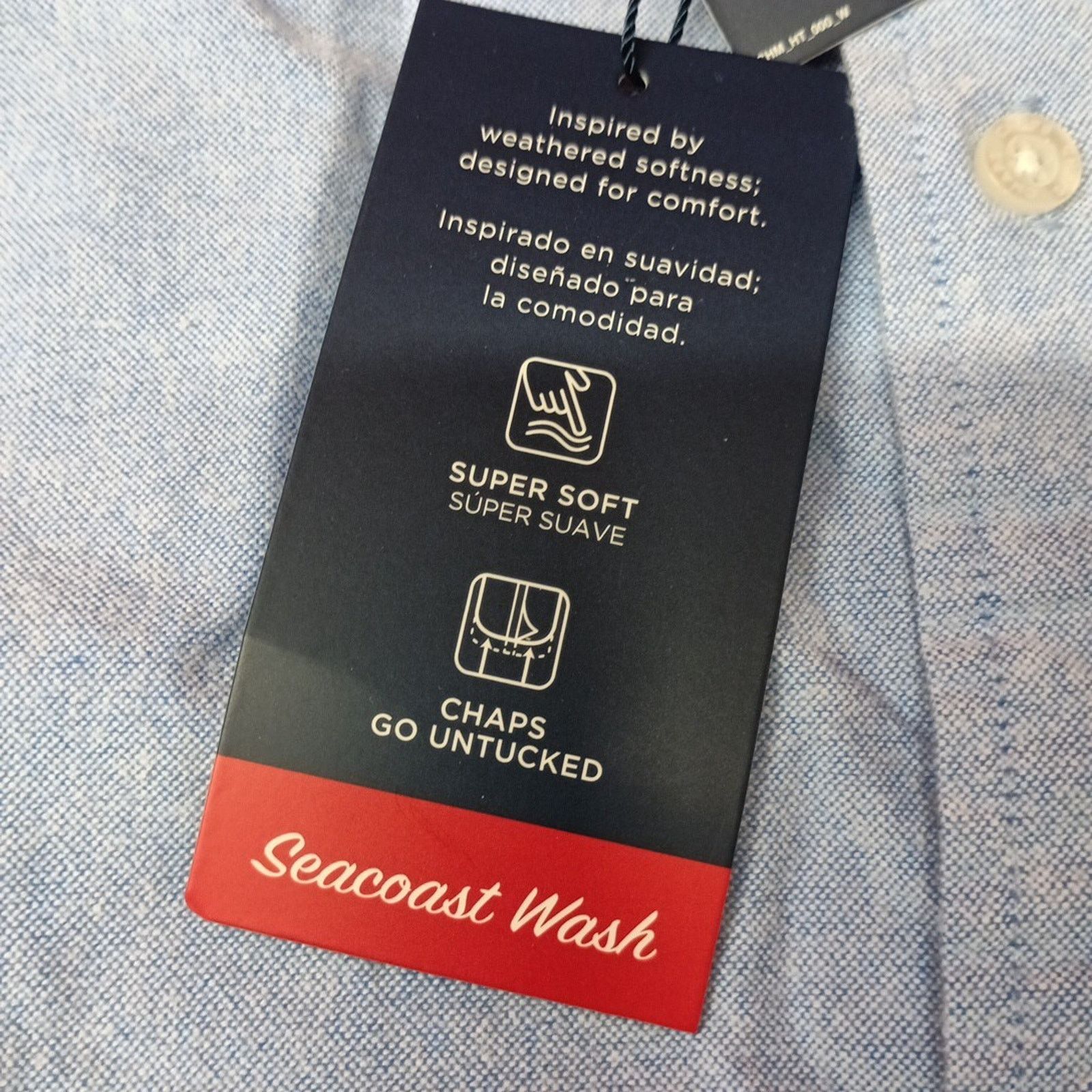 Chaps Chaps Shirt Men's XL Blue Cotton Classic Oxford Collared Size US XL / EU 56 / 4 - 4 Thumbnail