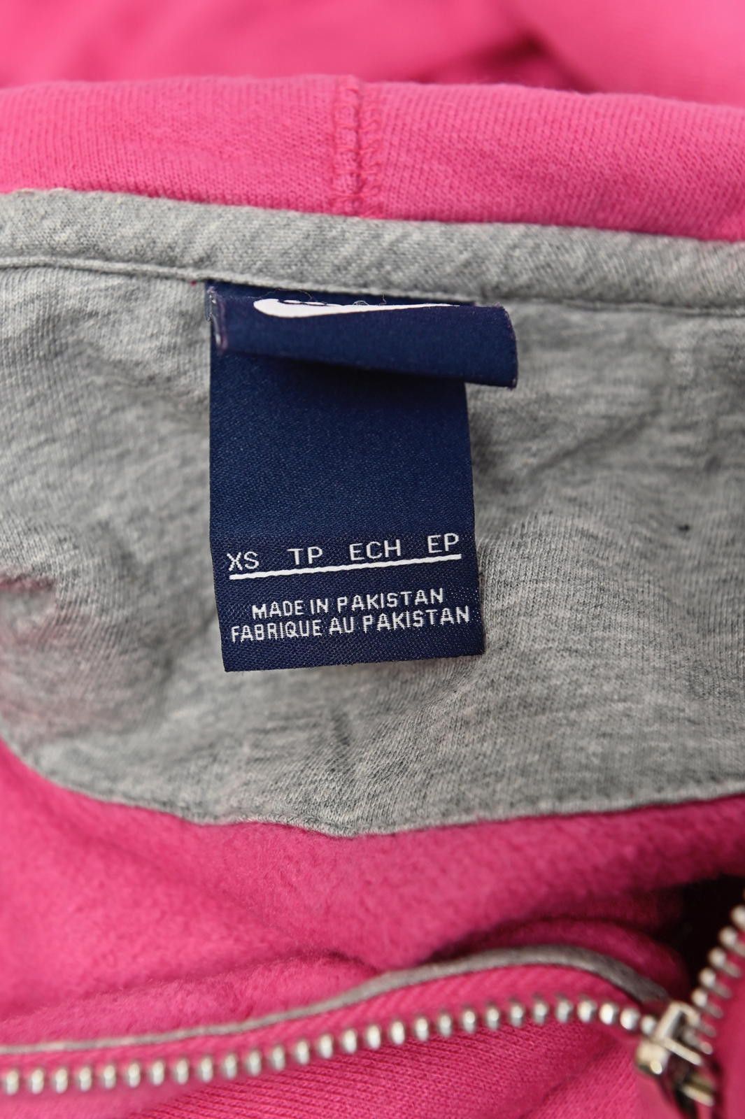 Nike Nike Pink Zip-Up Hoodie With Logo Womens Size XS Size XS / US 0-2 / IT 36-38 - 4 Thumbnail