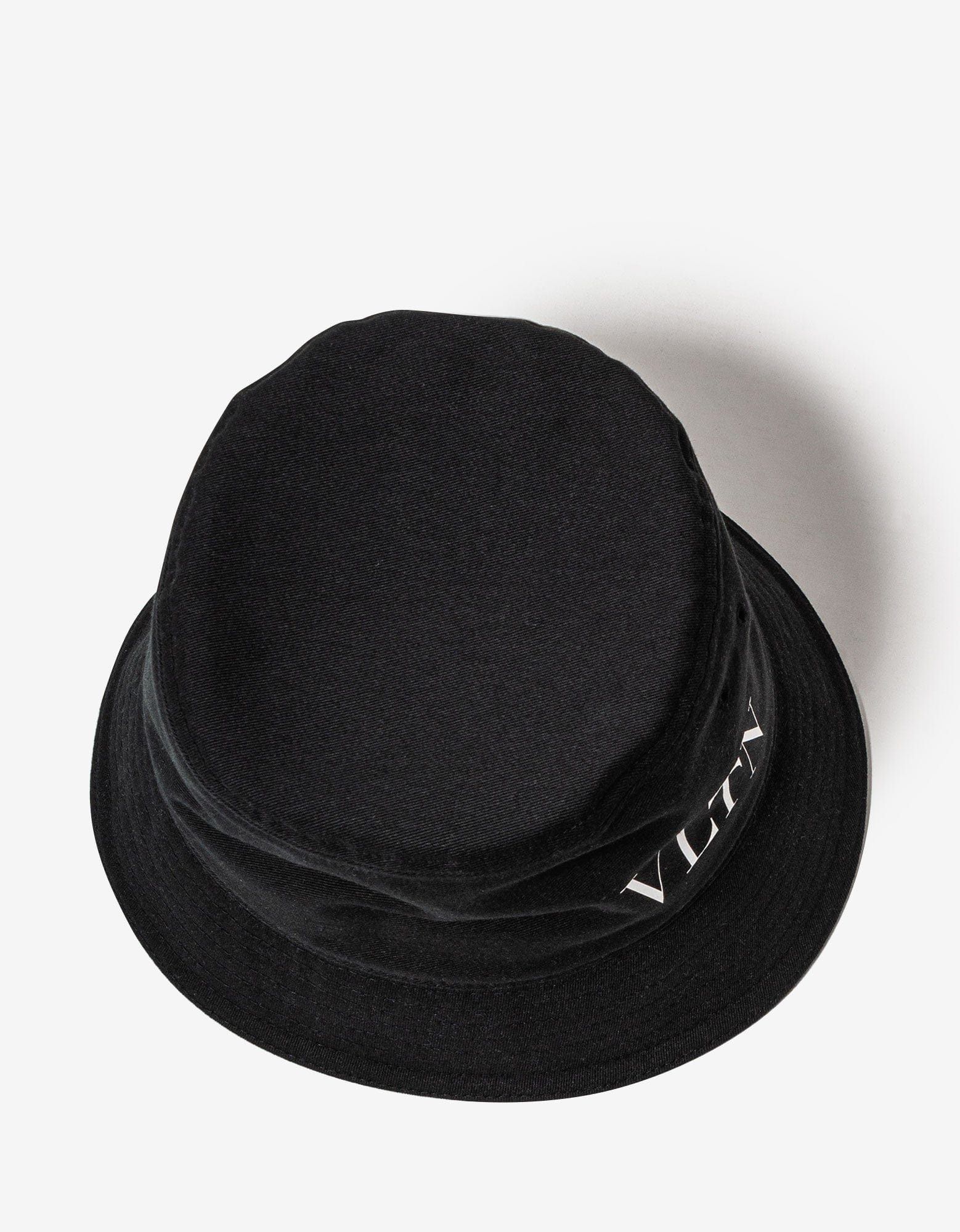 Valentino Valentino Black VLTN Bucket Hat Size 34 - 4 Thumbnail