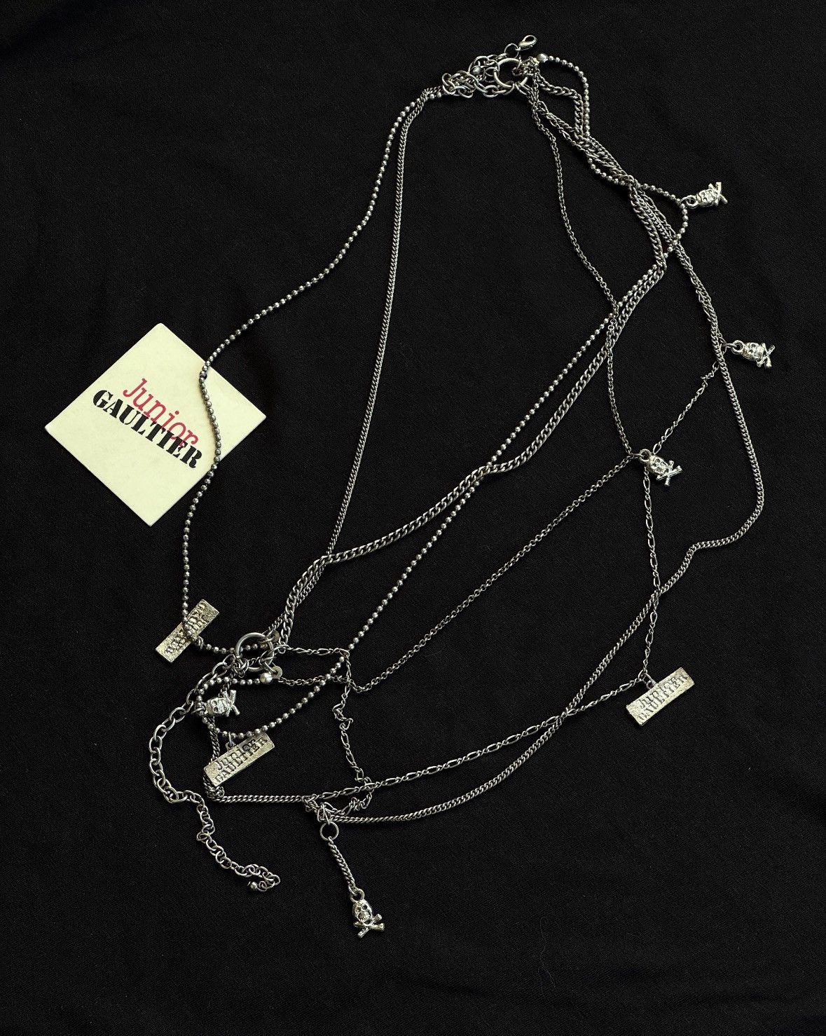 Jean Paul Gaultier Jean Paul Gaultier Junior Multi Chain Charm Necklace 1990 Size ONE SIZE - 1 Thumbnail