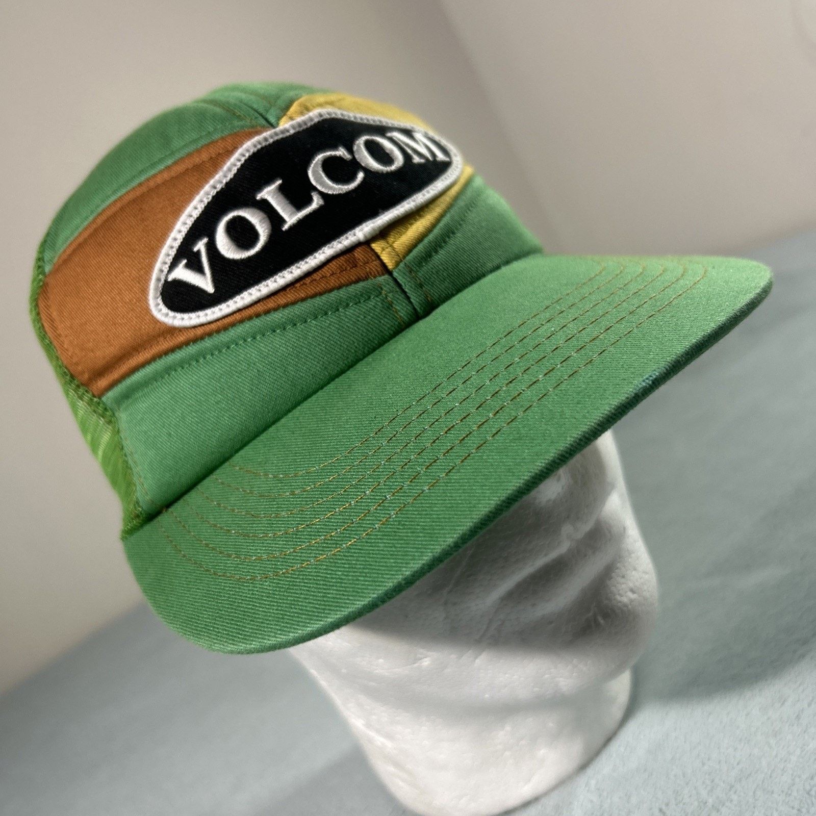 Volcom Volcom 6 Panel Mesh Trucker Hat Mens Snap Retro Granola VTG Size ONE SIZE - 1 Thumbnail