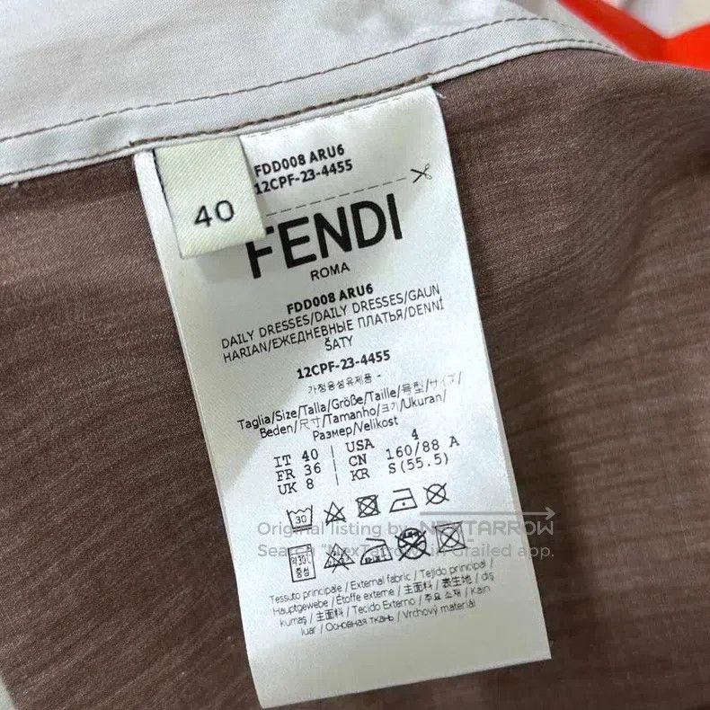 Fendi Fendi Color Block Pattern Shirt Dress Size XS / US 0-2 / IT 36-38 - 6 Thumbnail