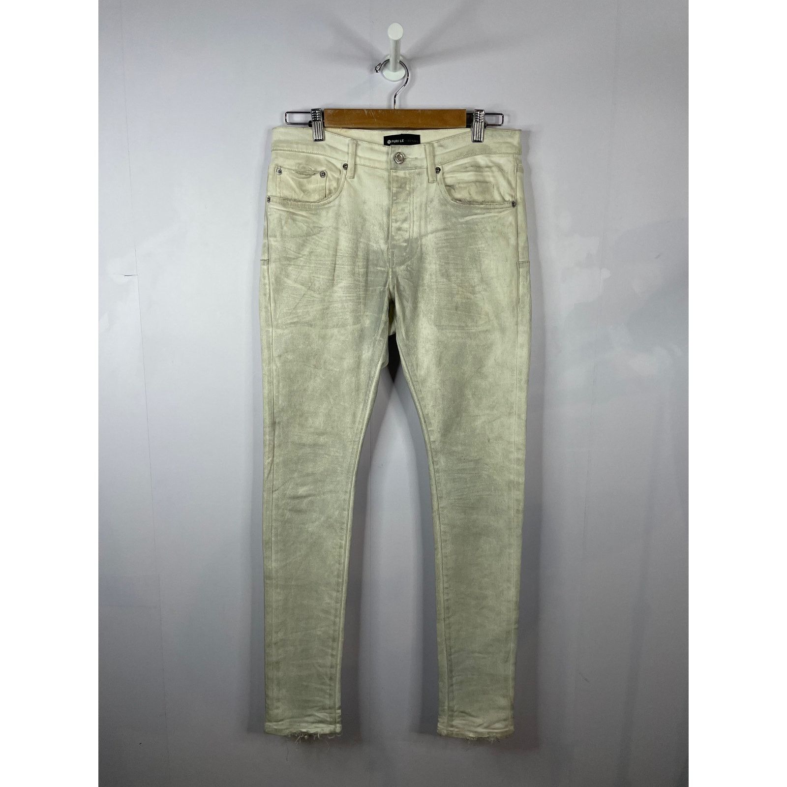 Purple Brand Purple Brand White & Grey Jeans Size US 30 / EU 46 - 1 Thumbnail