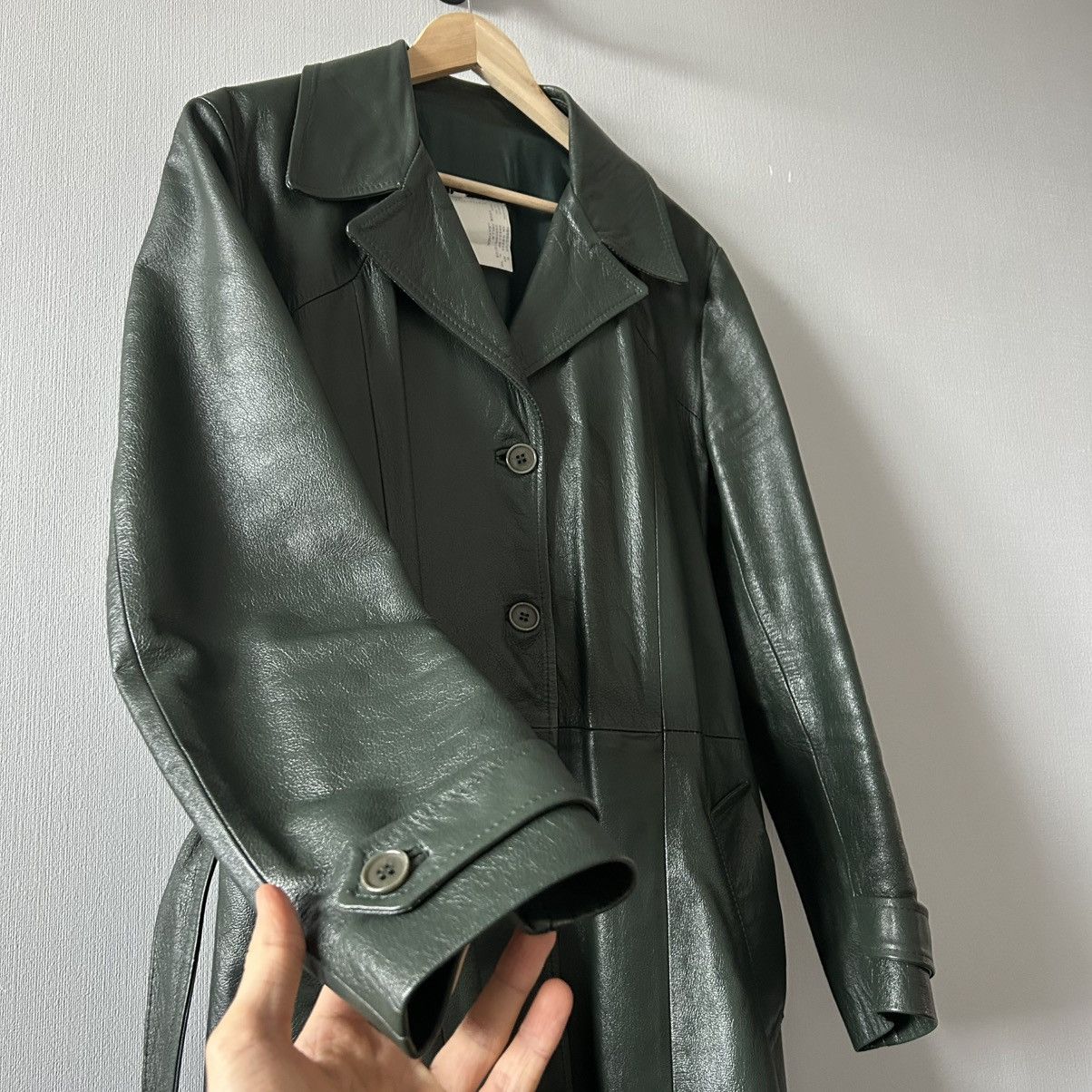 Alexander McQueen Alexander McQueen AW1997 Jungle Runway Leather Coat Maxim Size US M / EU 48-50 / 2 - 8 Thumbnail