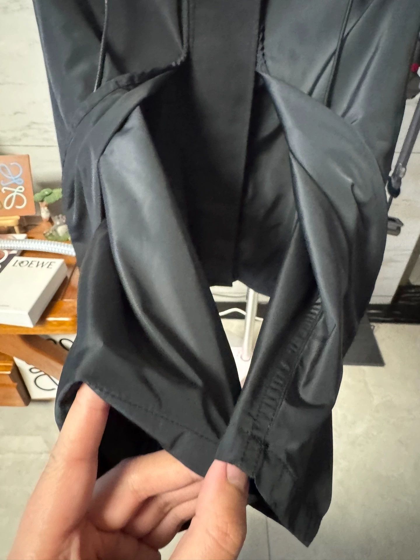 Loewe LOEWE 36 Leather Drawstring Stowable Jacket New with Tags Size XS / US 0-2 / IT 36-38 - 7 Thumbnail