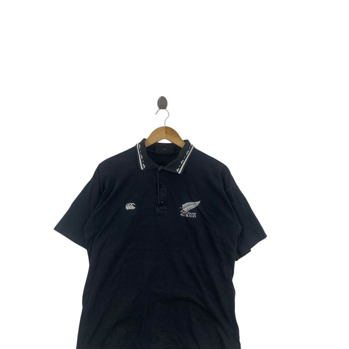 Canterbury of New Zealand Vintage CANTERBURY NEW ZEALAND All Blacks Rugby Tee Shirt Size US M / EU 48-50 / 2 - 2 Thumbnail
