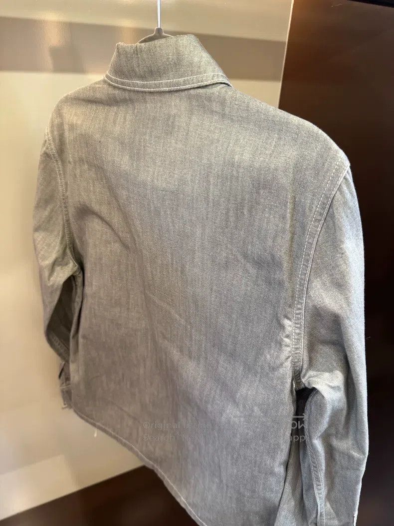 Fendi Fendi Gray Workwear Style Logo Denim Size XS / US 0-2 / IT 36-38 - 4 Thumbnail