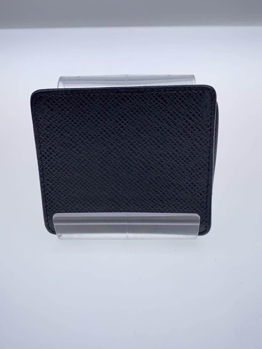Louis Vuitton Louis Vuitton Taiga Porte Monet Boite Leather Black Size ONE SIZE - 2 Thumbnail