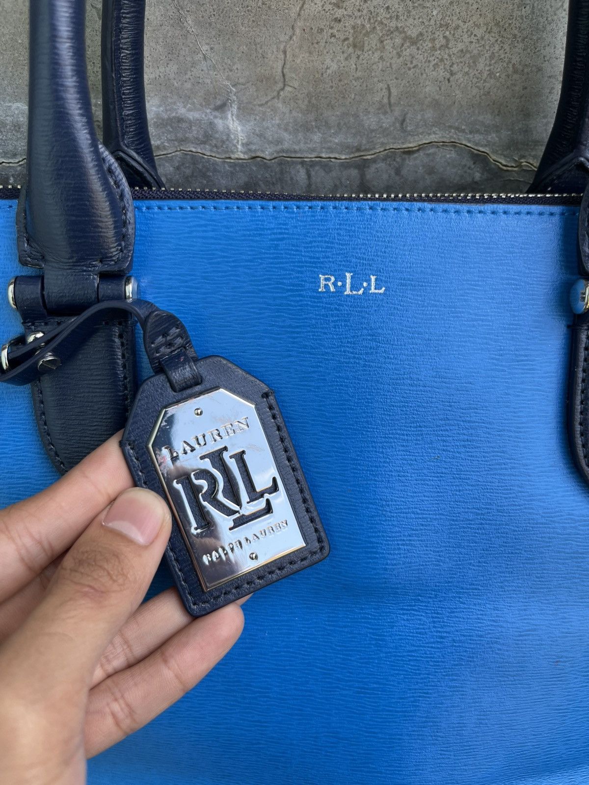 RRL Ralph Lauren Two Tone Leather Shoulder Bag Size ONE SIZE - 5 Thumbnail