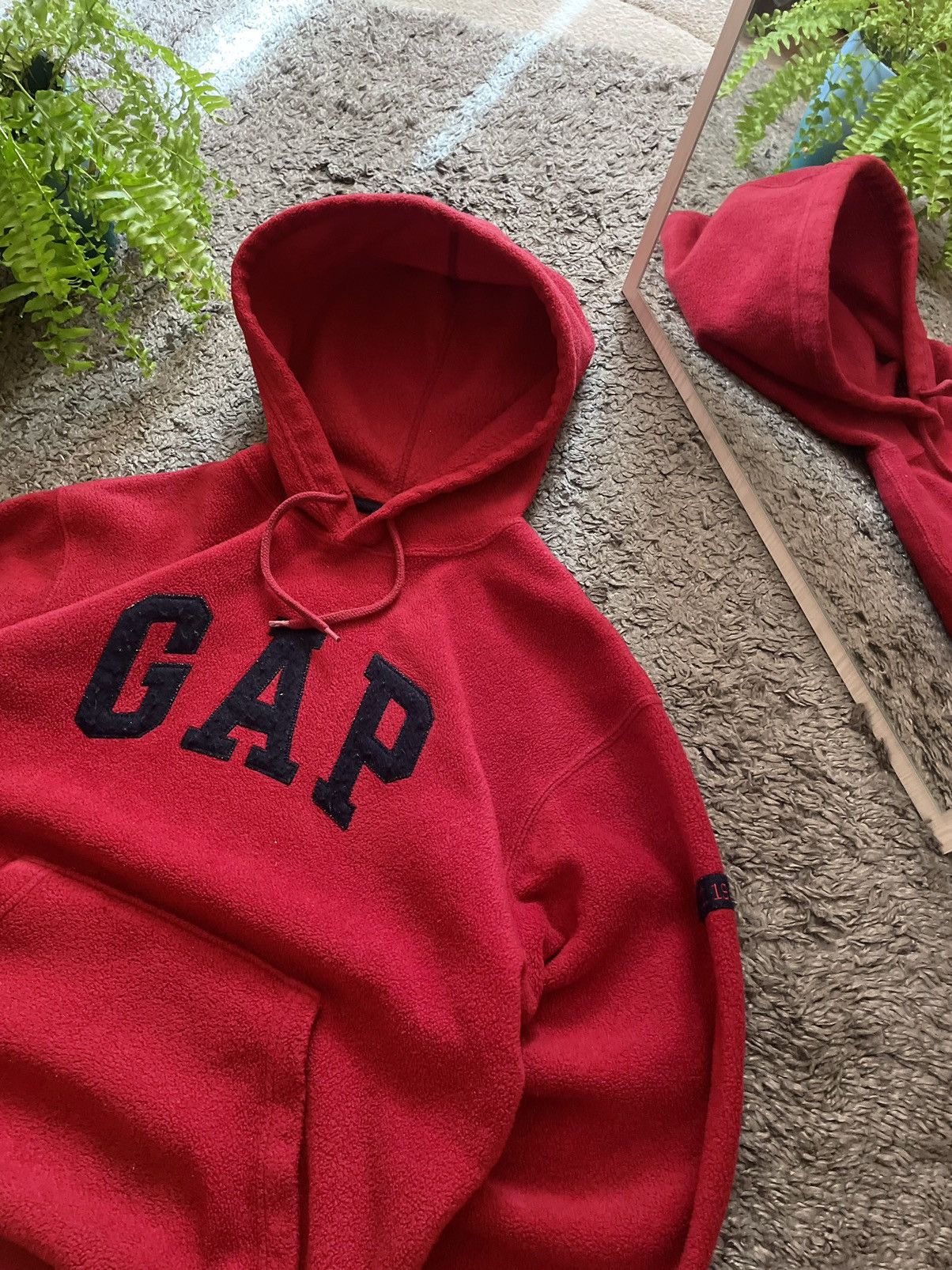 Gap × Vintage 00s Gap Teddy-Hoodie Fleece Streetwear Vintage Big Logo Rare Size US S / EU 44-46 / 1 - 4 Thumbnail