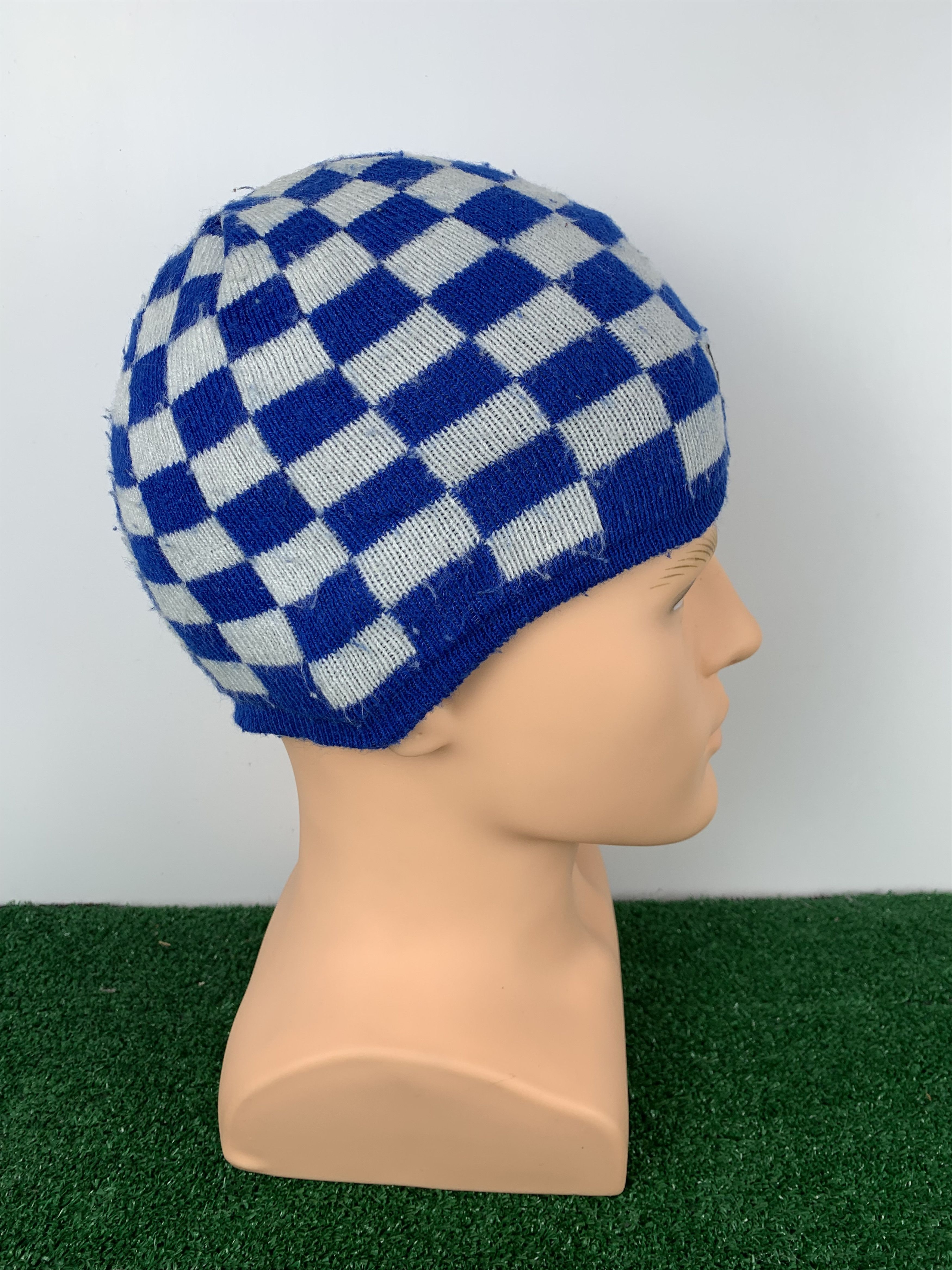 Mizuno vintage Mizuno Checkered beanie hat BA0045 Size ONE SIZE - 3 Thumbnail