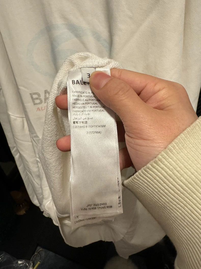 Balenciaga Balenciaga 24ss Surfer White Surfer Hoodie-2506 Size US L / EU 52-54 / 3 - 7 Thumbnail
