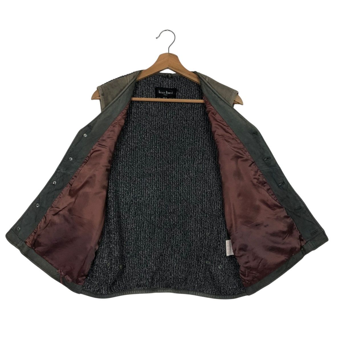 Japanese Brand 🔥VINTAGE VEST BIKER LEATHER JACKET GRASS ROOST ISSEY MIYAKE Size US L / EU 52-54 / 3 - 16 Thumbnail