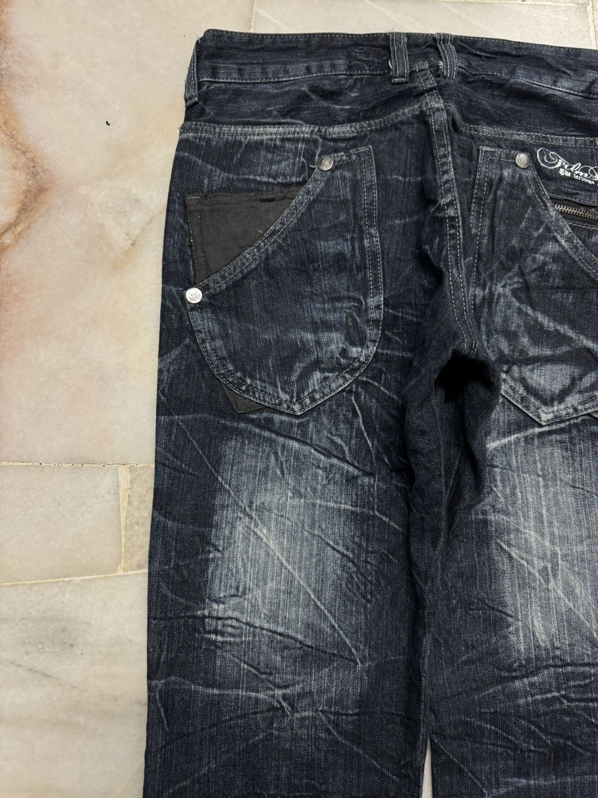 Japanese Brand 💥SICK Faded Jean Double Focus Multipocket Insane Pocket Rare Size US 30 / EU 46 - 15 Thumbnail