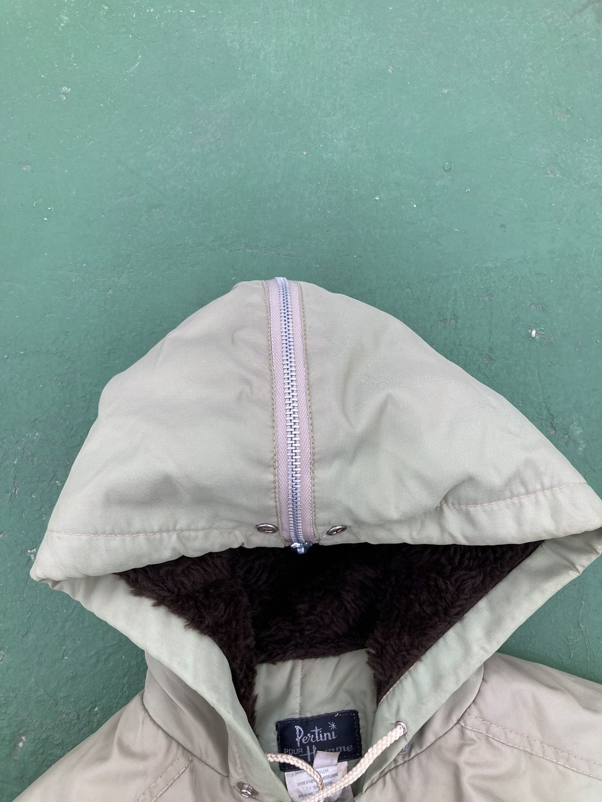 Vintage 80’s Pertini Faux Fur Hood Zipper Gimmick Bondage Jacket Size US L / EU 52-54 / 3 - 10 Thumbnail