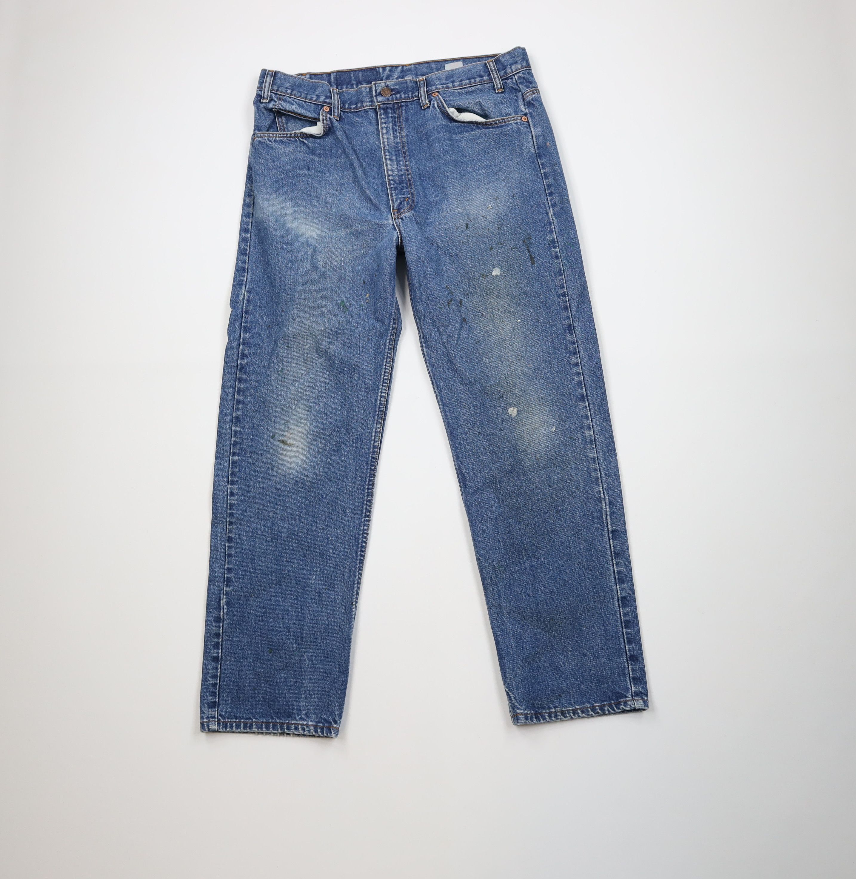 Vintage 90s Levis 505 Orange Tab Regular Straight Leg Jeans