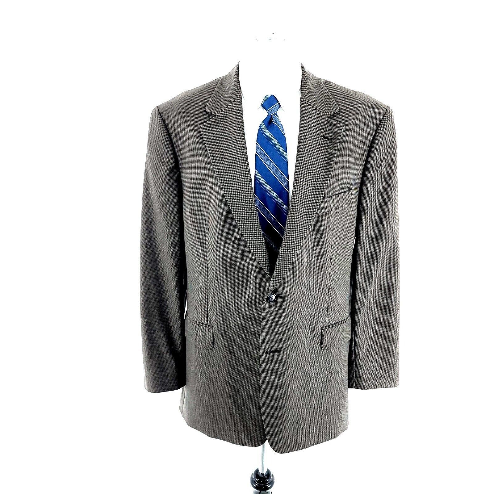 Brooks Brothers DAMAGED 346 Brooks Brothers Stretch Wool 2 Button Blazer 42L Size 42L - 3 Thumbnail