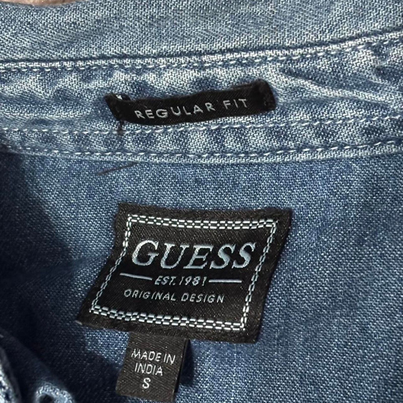 Guess Guess blue jean short sleeve Size US M / EU 48-50 / 2 - 2 Thumbnail