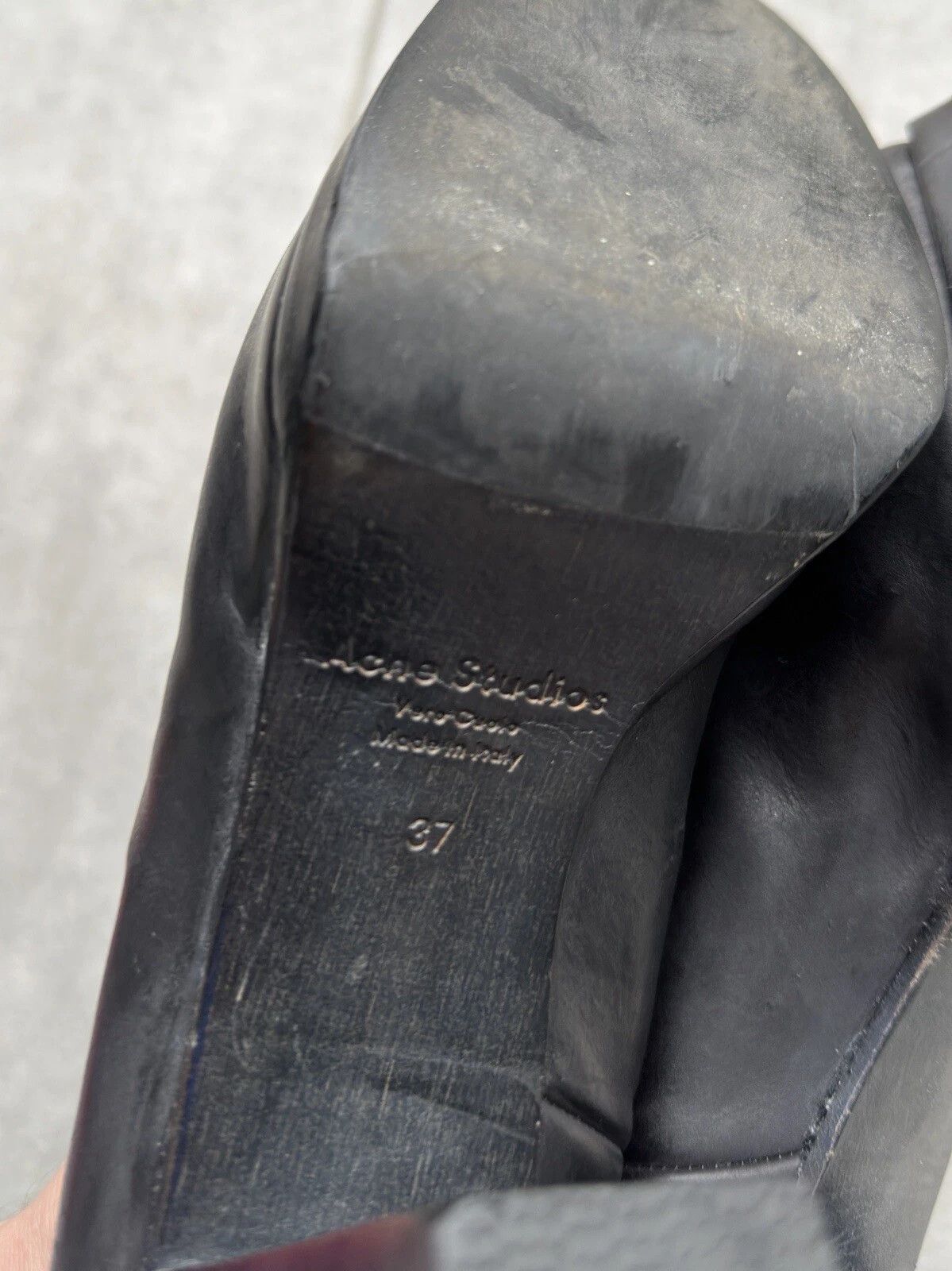 Acne Studios Acne Studios Leather Pump Heel Shoes Platform Boots Womens Size US 7 / IT 37 - 18 Thumbnail