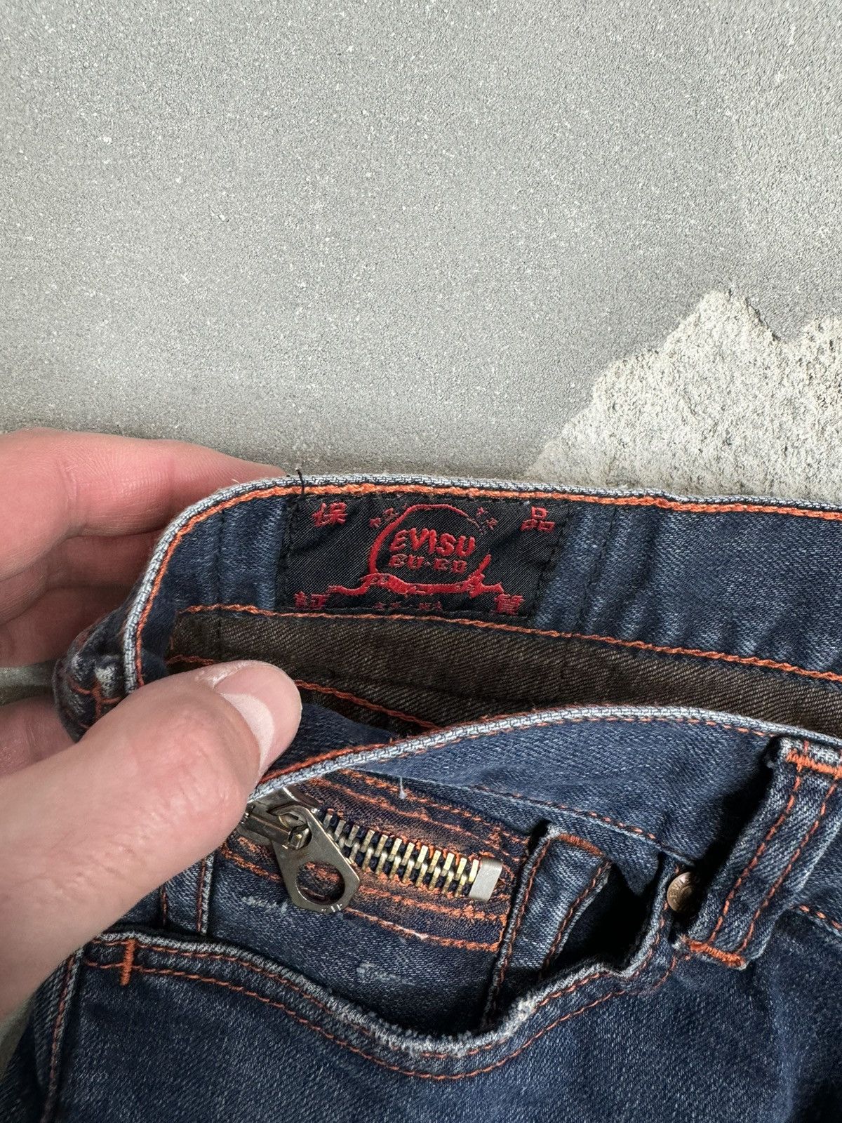 Evisu RARE EVISU Y2K VINTAGE DISTRESSED BAGGY JAPANES DENIM JEANS Size US 32 / EU 48 - 7 Thumbnail