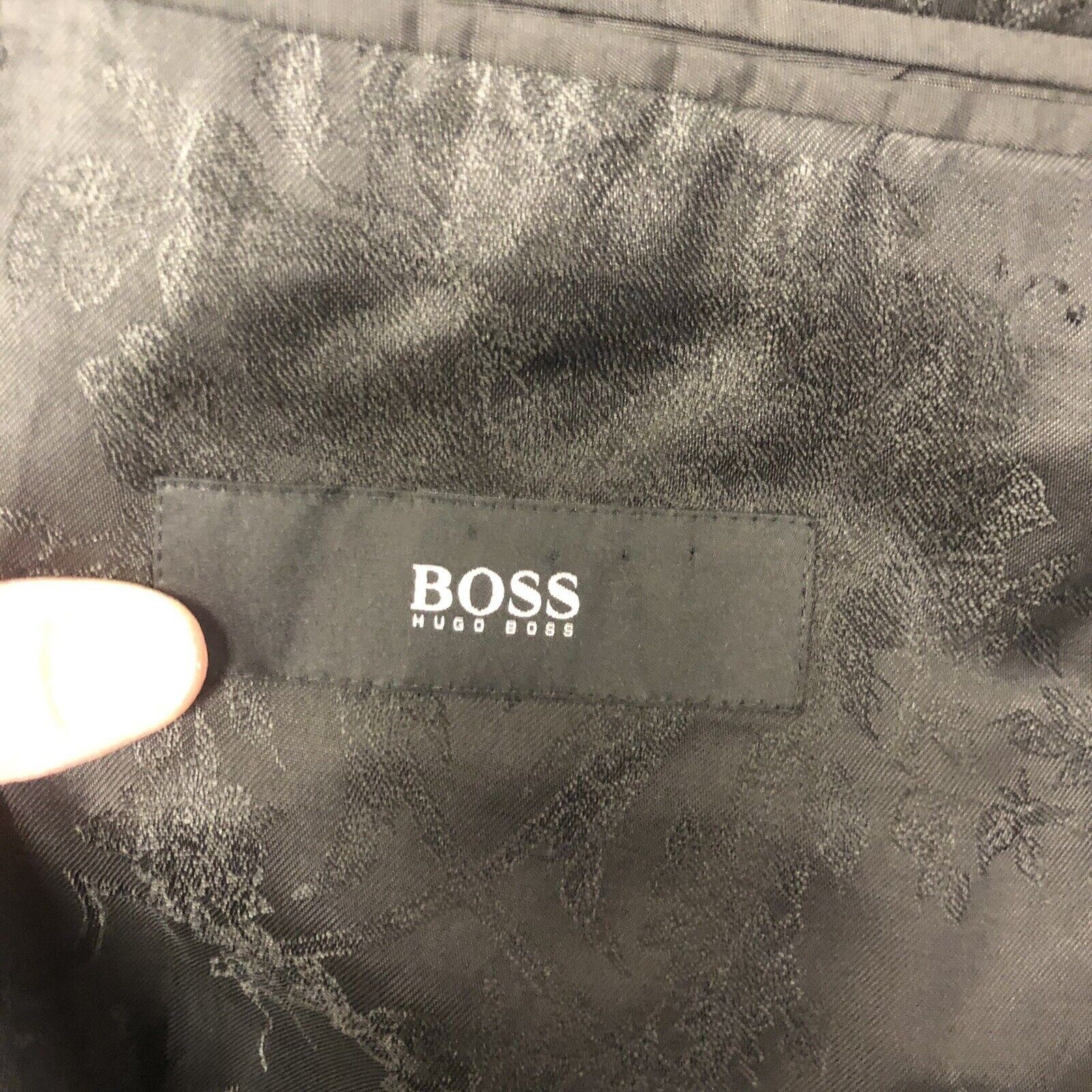 Hugo Boss Vtg Hugo Boss Maselli X Black Sport Coat Nautical Jacket Size 42R - 8 Thumbnail