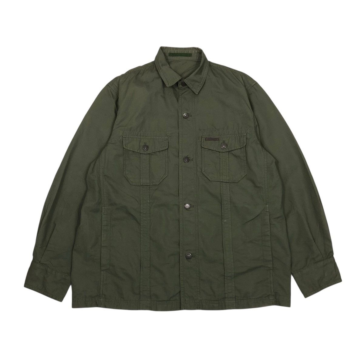 Japanese Brand 🔥VINTAGE BUTTON CHORE WORK JACKET CROCODILE ISSEY MIYAKE Size US L / EU 52-54 / 3 - 1 Thumbnail
