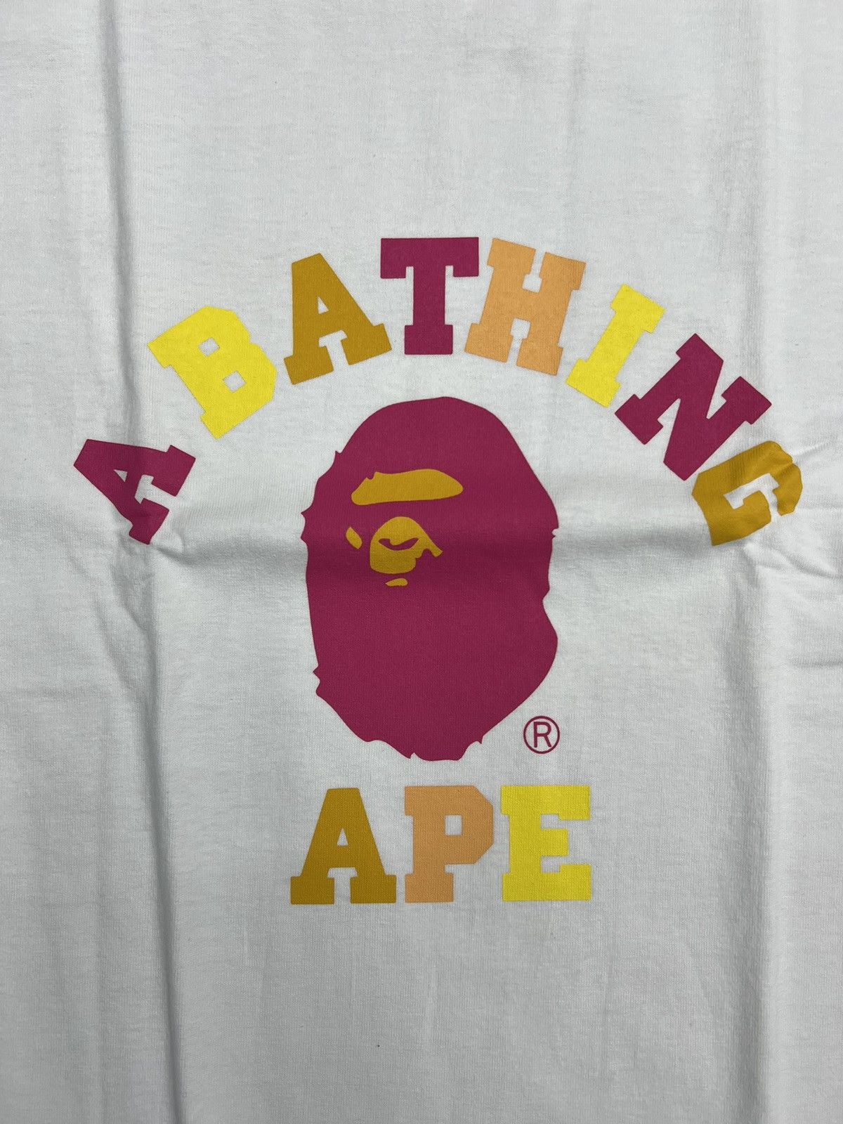 Bape Bape College Colors T-Shirt (3XL) Size US XXL / EU 58 / 5 - 2 Thumbnail