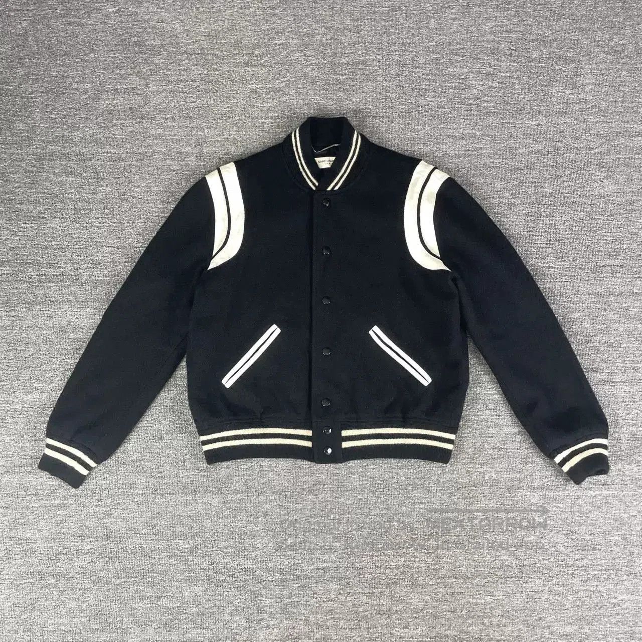 Saint Laurent Paris Saint Laurent Paris Spliced Baseball Jacket. Size US M / EU 48-50 / 2 - 1 Thumbnail