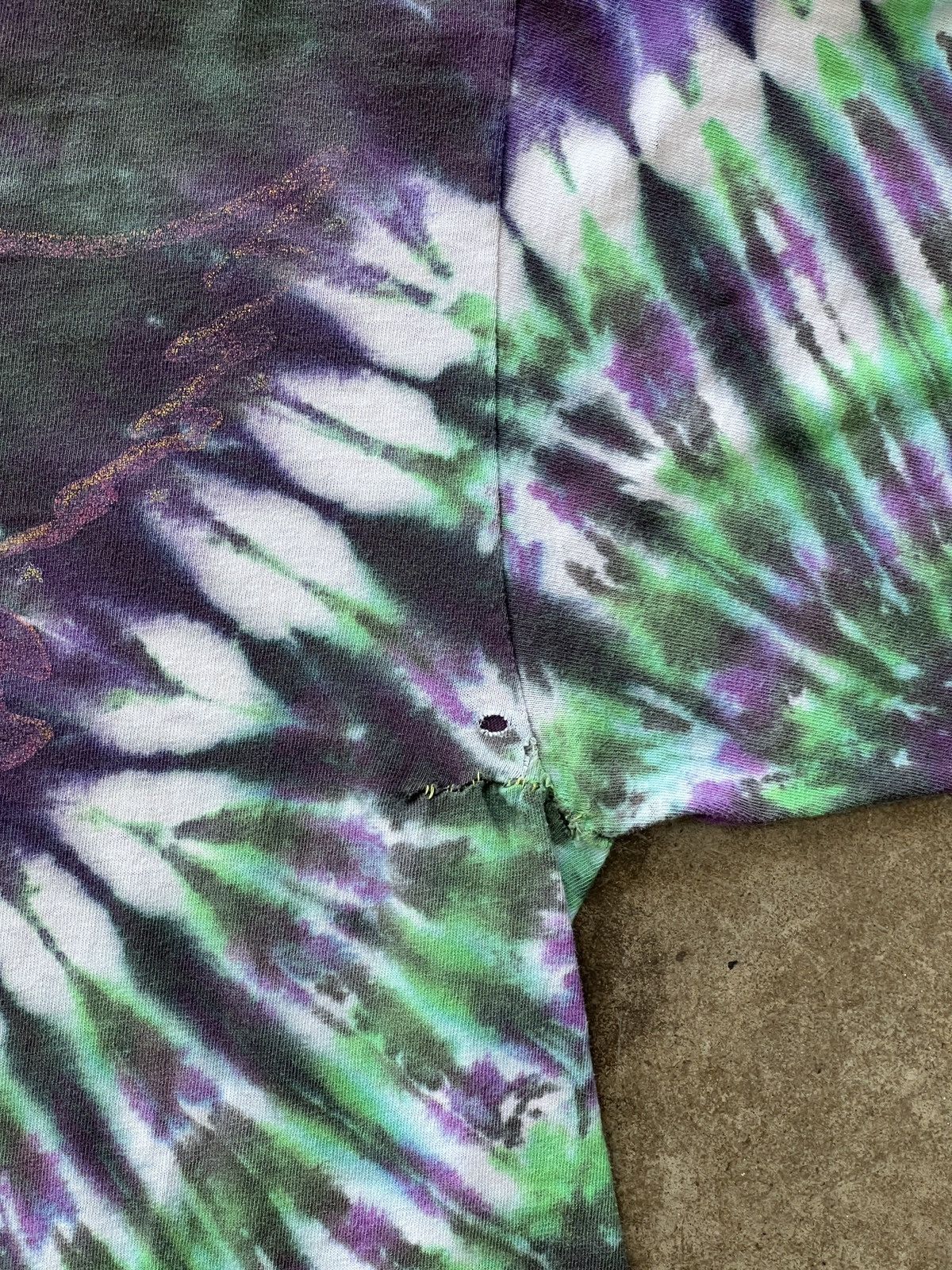 Band Tees × Vintage Vintage 1989 Aerosmith Pump Single Stitch Tie Dye Tee Medium Size US M / EU 48-50 / 2 - 6 Thumbnail