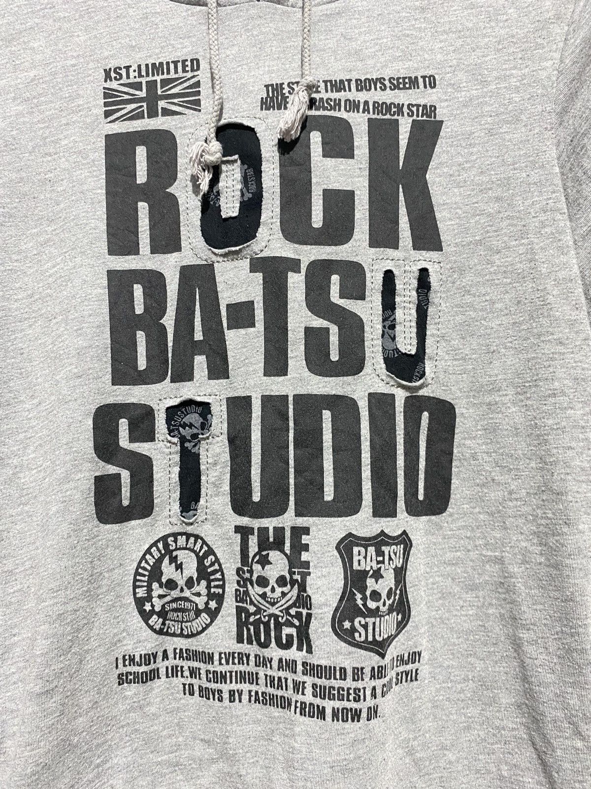 If Six Was Nine × Japanese Brand × Le Grande Bleu (L.G.B.) 2000s ba-tsu studio double layers skull punk hoodie Size US M / EU 48-50 / 2 - 2 Thumbnail