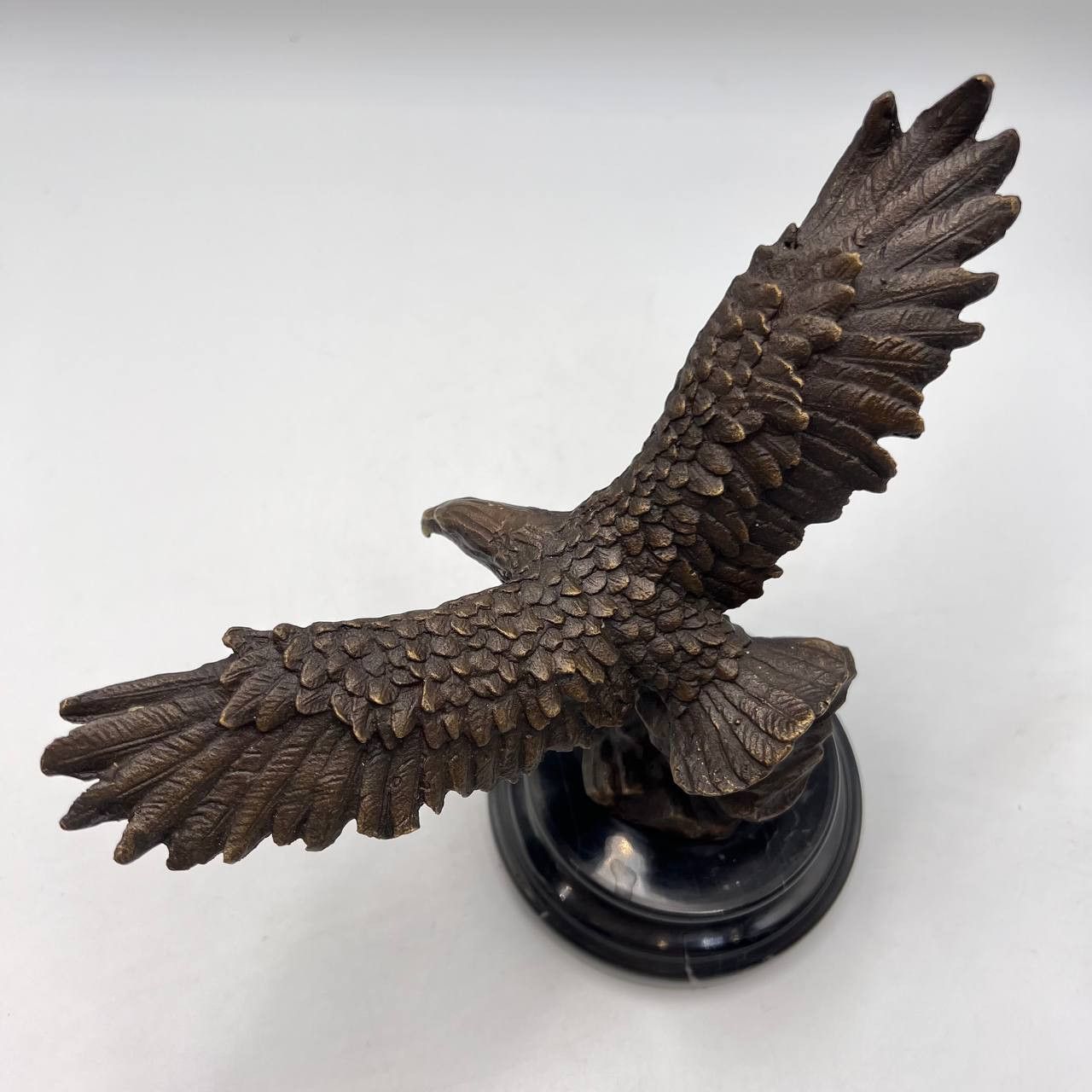Vintage Vintage Collectible Solid Bronze Figure Statue Bird Eagle Size ONE SIZE - 2 Thumbnail