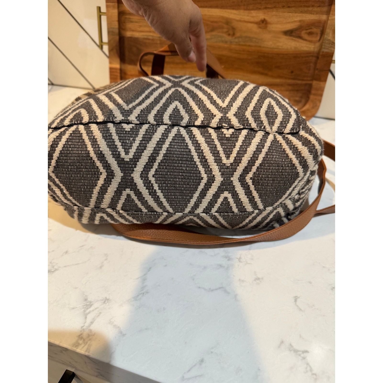 Other Thirty-One Gifts geometric diamond woven crossbody tote bag Size ONE SIZE - 6 Thumbnail