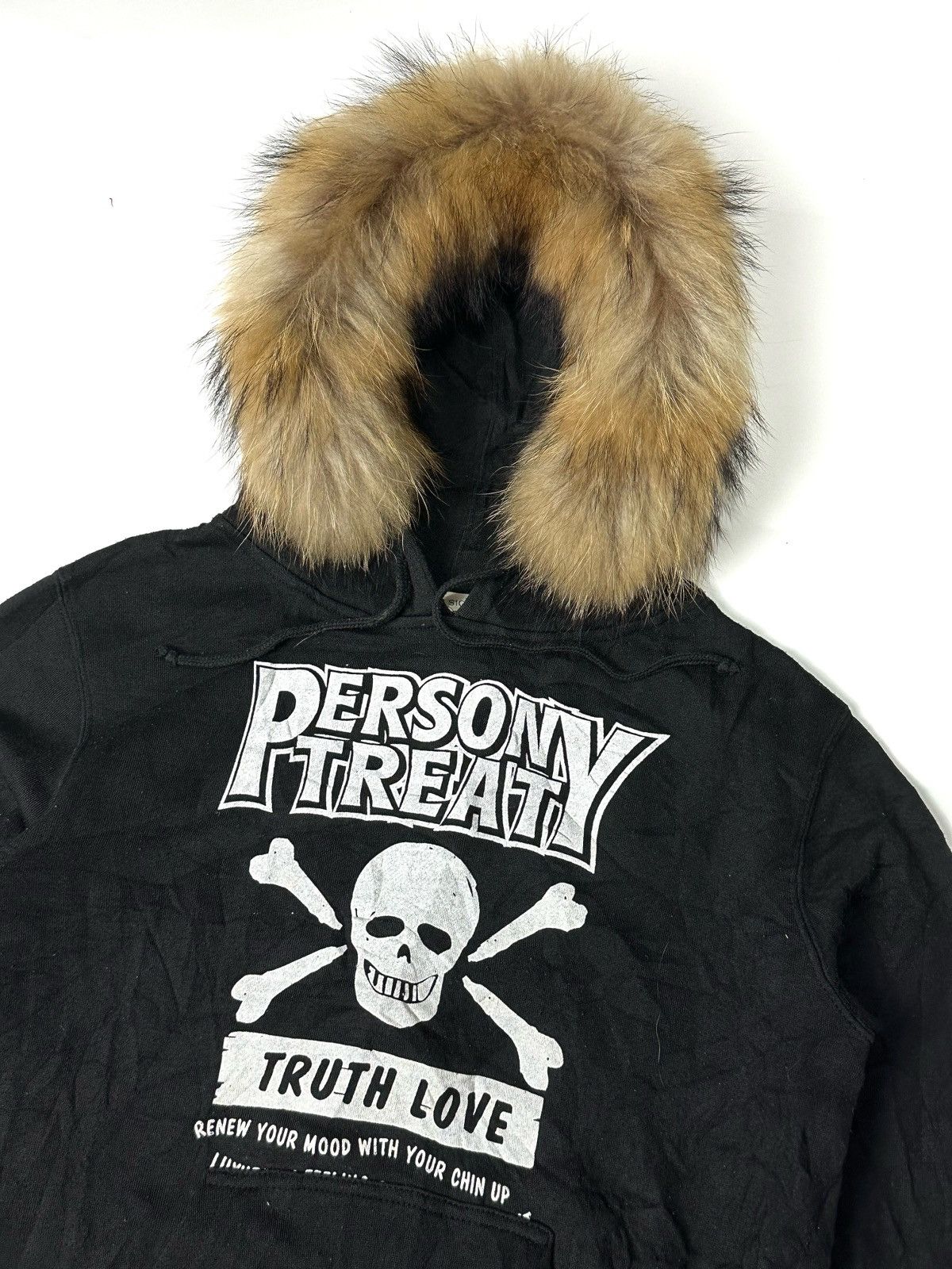 If Six Was Nine × Japanese Brand × Le Grande Bleu (L.G.B.) Fur hoodie Plus Sign skull bones Size US S / EU 44-46 / 1 - 4 Thumbnail