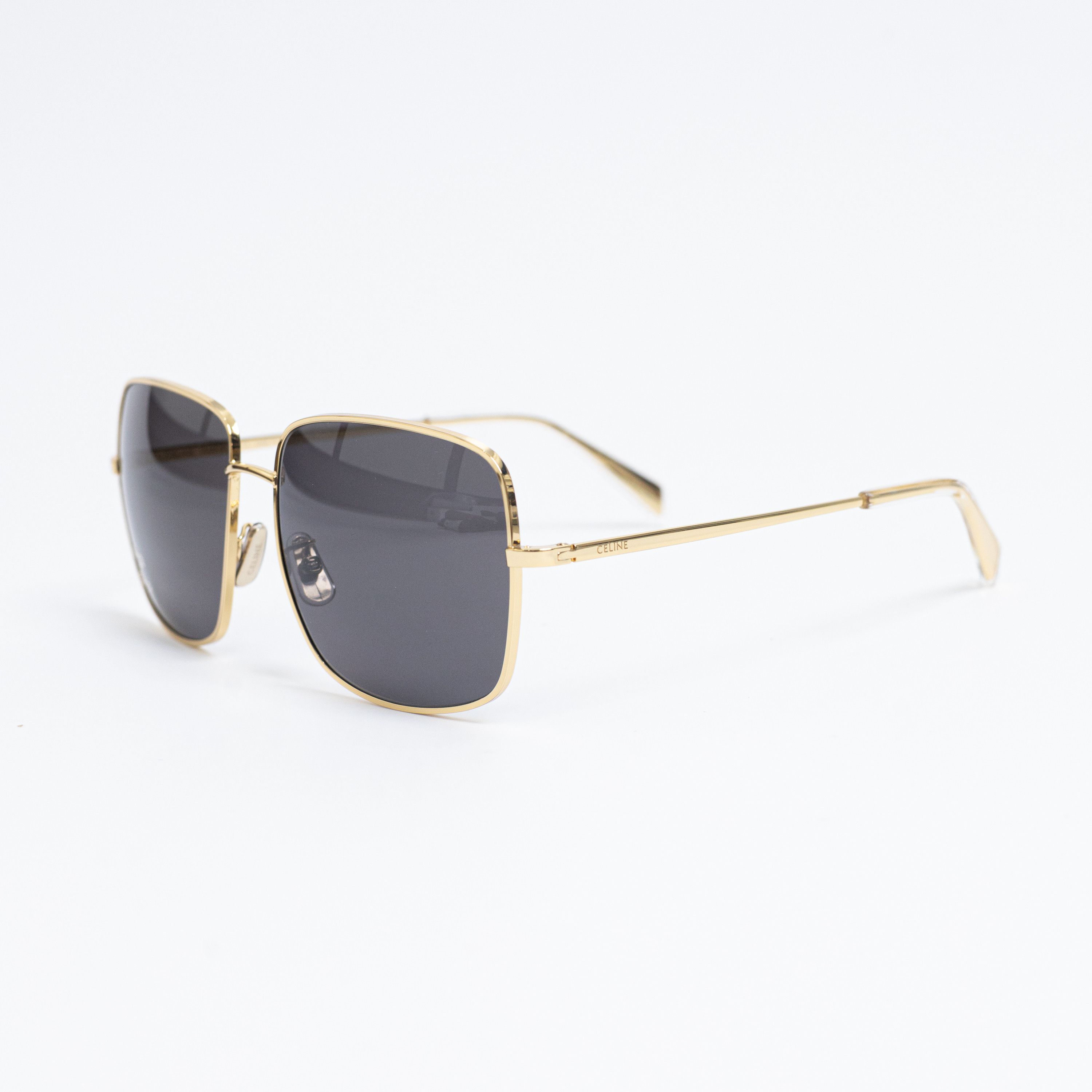 Celine CELINE Triomphe Rhinestone 01 Sunglasses In Metal