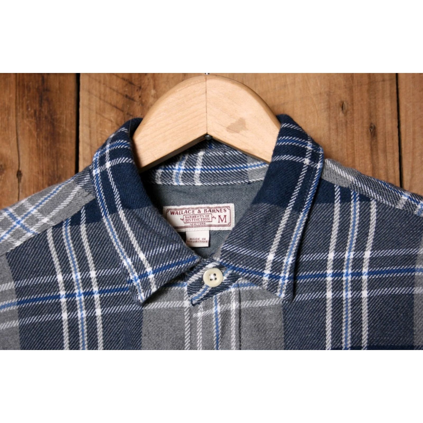 Wallace & Barnes WALLACE & BARNES Plaid Flannel Shirt M Button-Up Long Sleeve Cotton 100% Multicolor Men Size US M / EU 48-50 / 2 - 2 Thumbnail