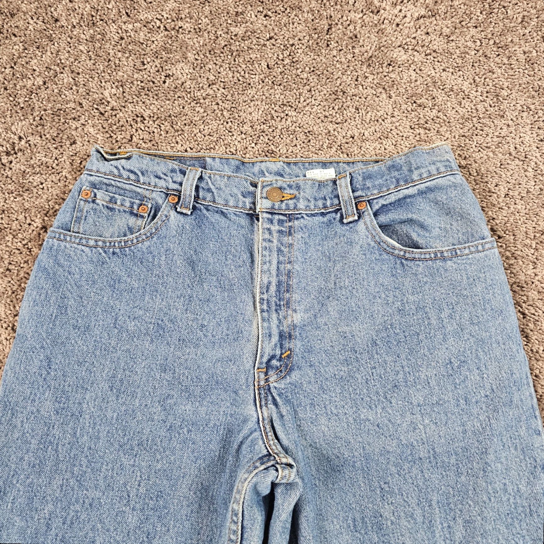 Levi's VINTAGE Levi's 550 Jeans Womens Tapered Relaxed Fit 13 Denim Cotton Blue 30x30 90s Size 30" / US 8 / IT 44 - 2 Thumbnail