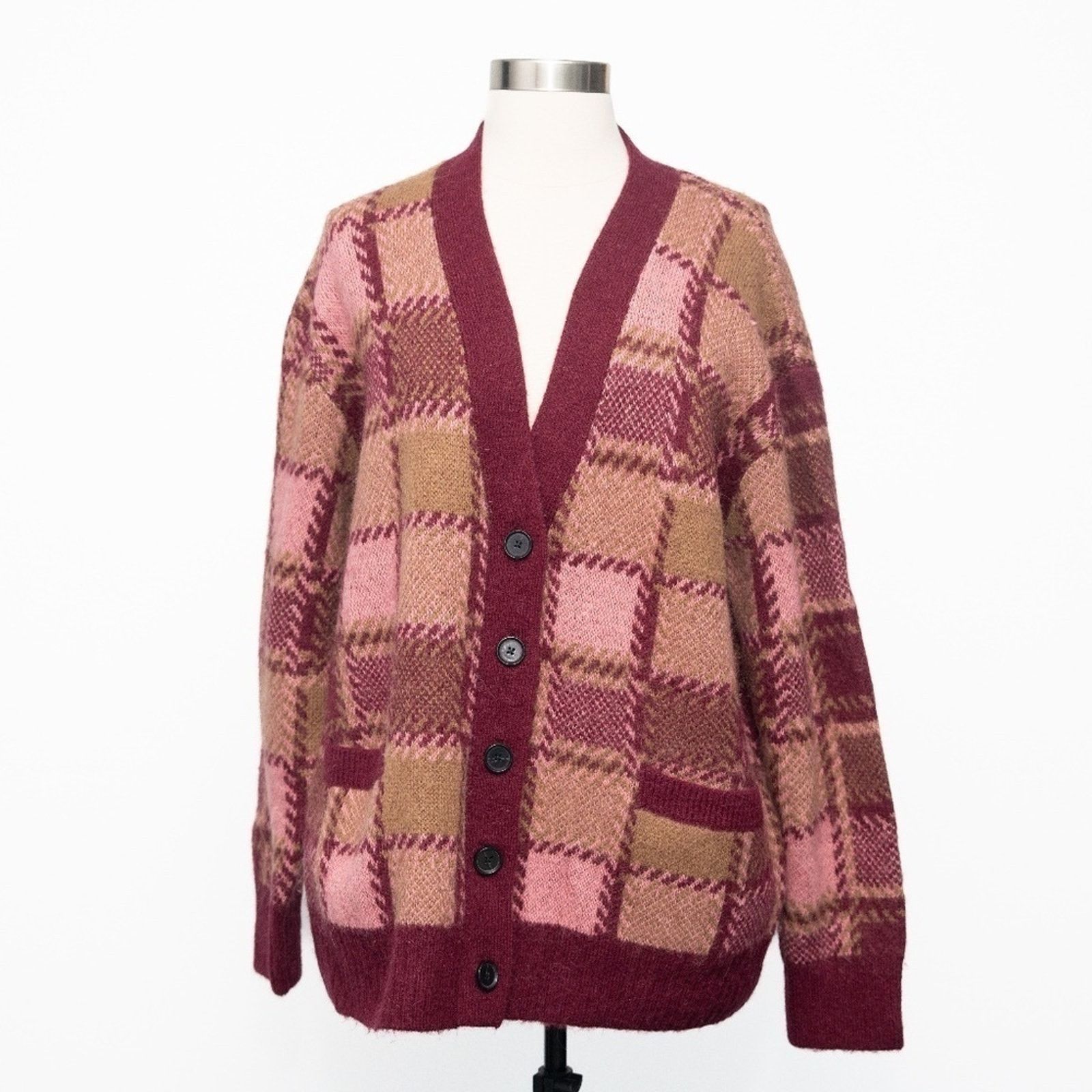 RE/DONE RE/DONE. 90s Oversized Wool Alpaca Blend Cardigan Size M / US 6-8 / IT 42-44 - 1 Thumbnail