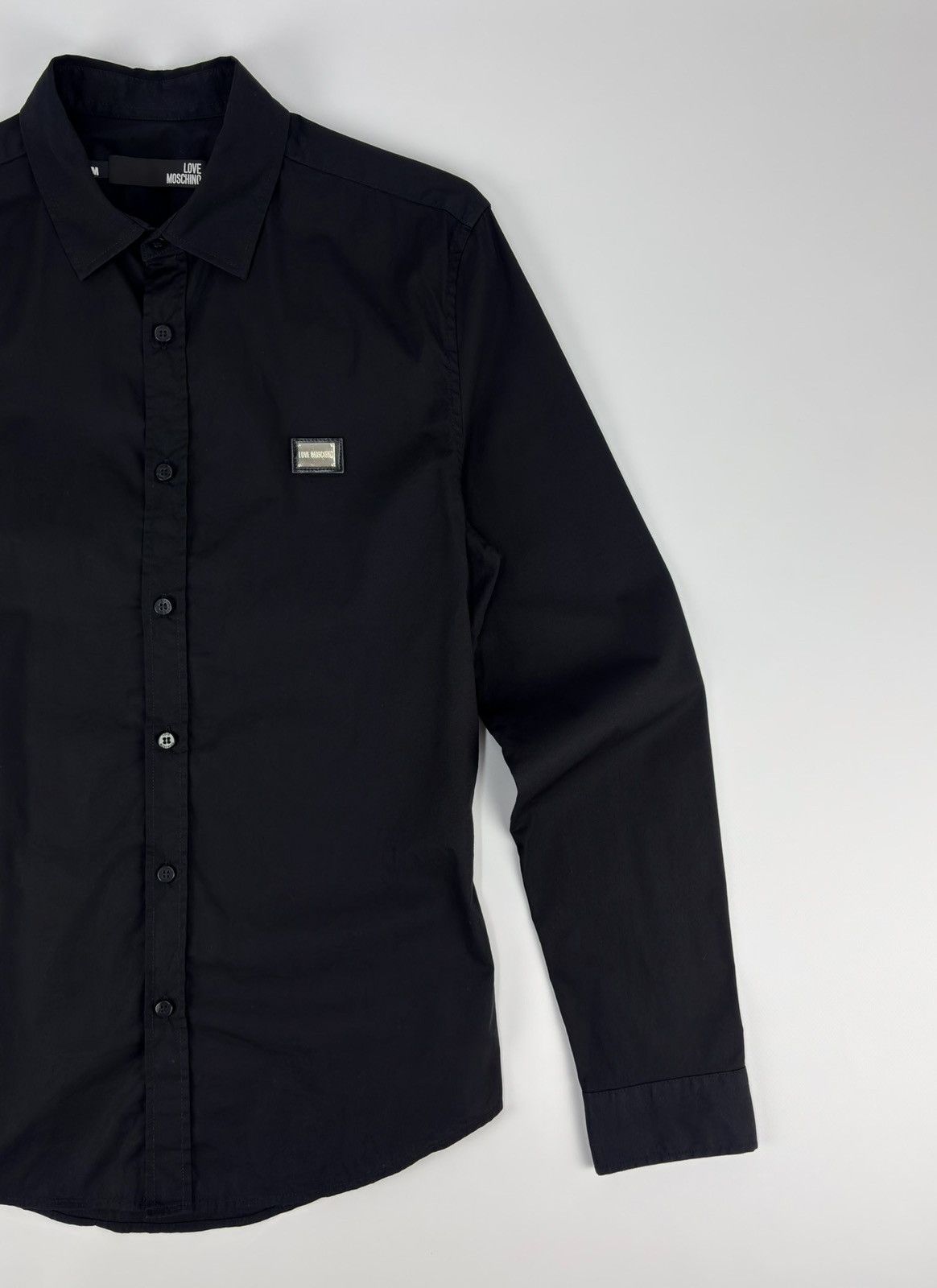 Moschino Love Moschino Shirt Button Up metal logo Size US M / EU 48-50 / 2 - 2 Thumbnail