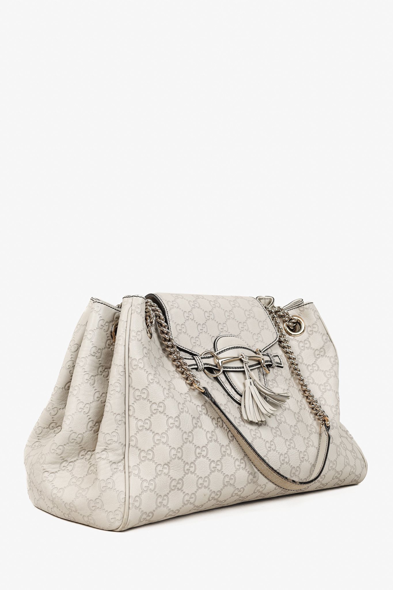 Gucci Gucci Medium Emily Off-White Guccissima Leather Shoulder Bag Size ONE SIZE - 2 Thumbnail