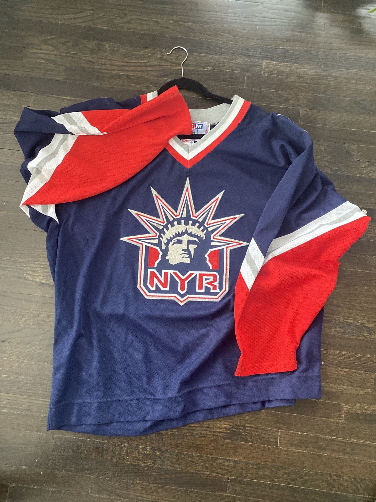 Ccm New York Rangers Vintage Hockey Jersey Size US XL / EU 56 / 4 - 1 Thumbnail