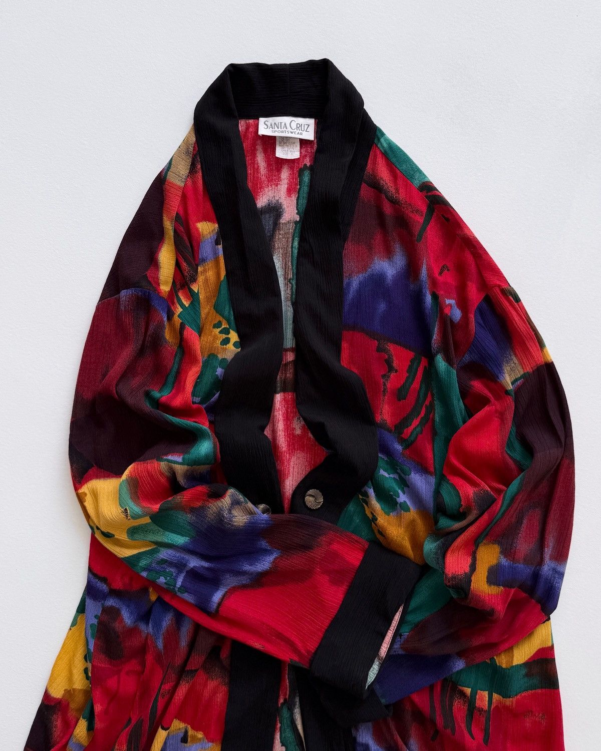VINTAGE 80s SANTA CRUZ MULTICOLOR CLOAK SHIRT