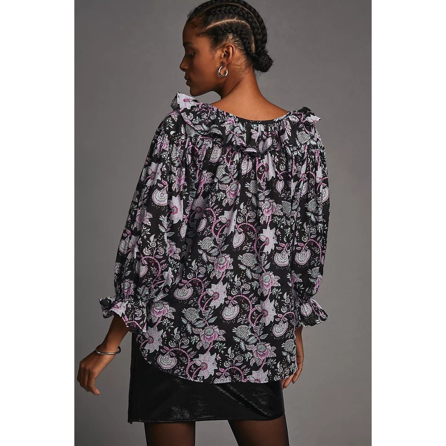 Anthropologie New Anthropologie Mille May Floral Long Sleeve Top $168 Size M / US 6-8 / IT 42-44 - 4 Thumbnail