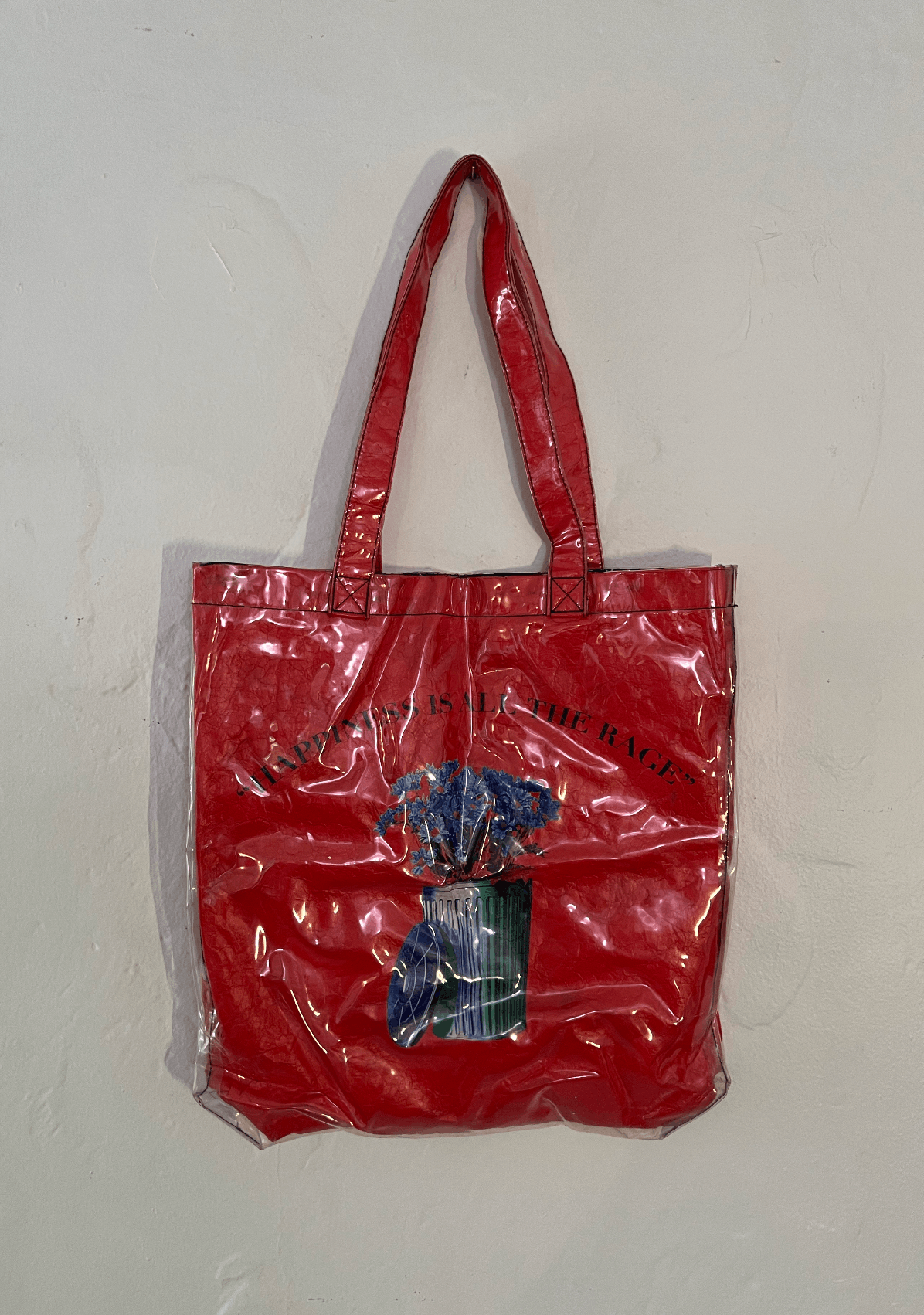 Pleasures Pleasures Happiness Plastic Tote - Red Size ONE SIZE - 2 Thumbnail