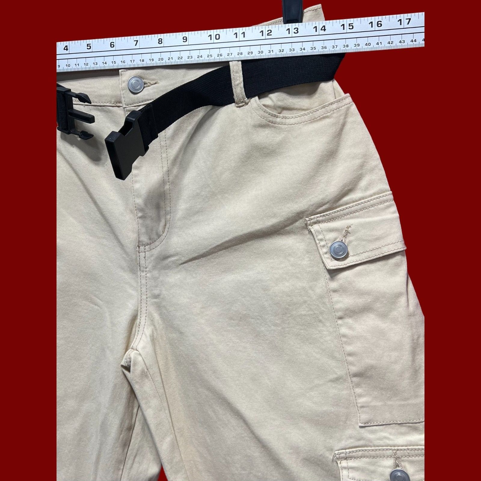 rue21 Rue 21 - Women's High-Rise Baggy Cargo Jogger - Medium Stret Size 28" / US 6 / IT 42 - 3 Thumbnail