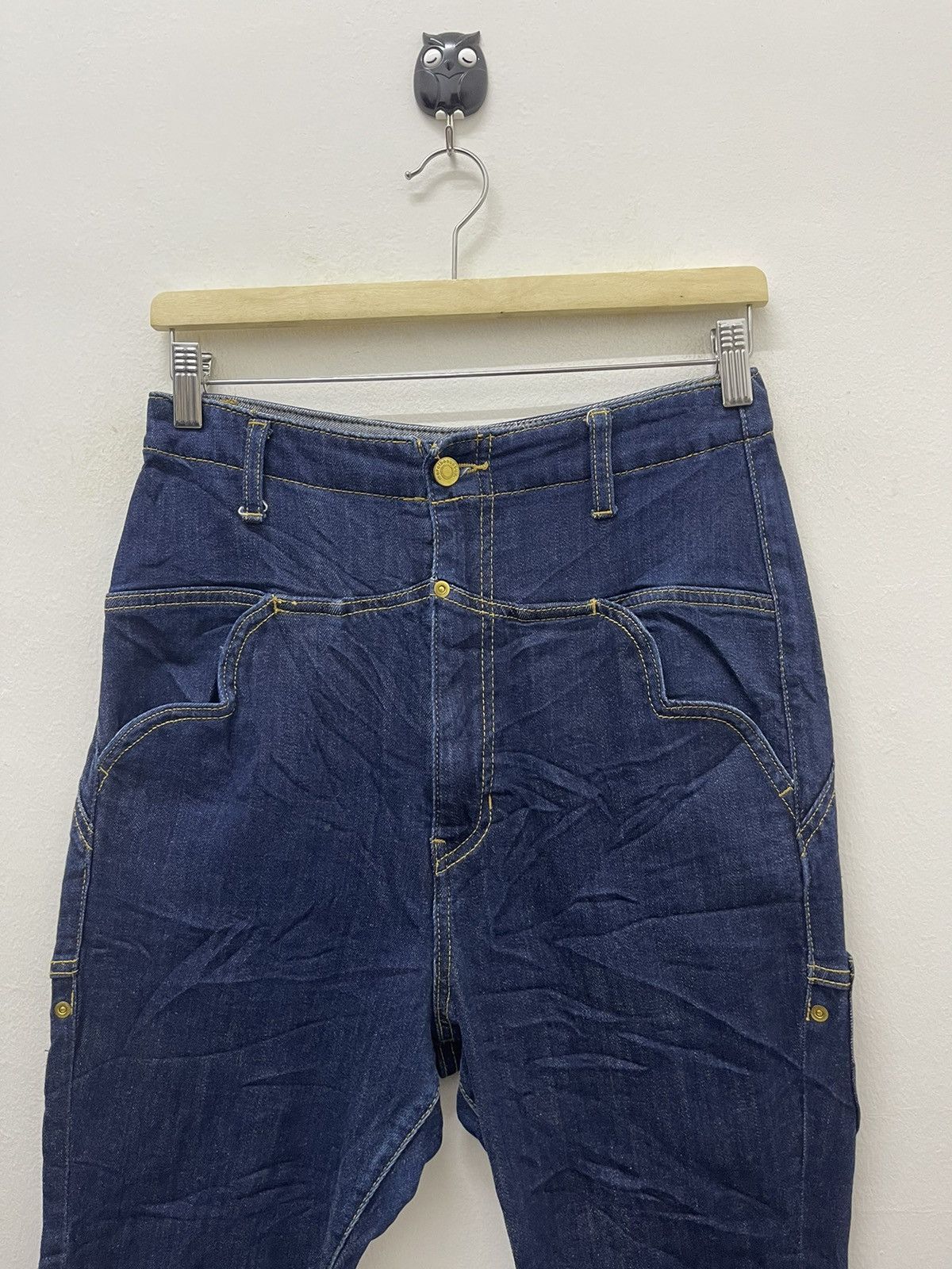 Issey Miyake Rare MERCIBEAUCOUP Issey Miyake High Waist Denim Size US 27 - 5 Thumbnail
